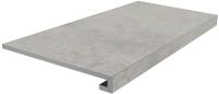 Ступень клееная Риальто серый светлый матовый 33×80×0,9 — KERAMA MARAZZI, артикул SG850390R/GCF