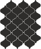 Арабески глянцевый черный 26×30 — KERAMA MARAZZI, артикул 65001