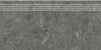 Ступень Чеппо ди Гре антрацит матовый обрезной 30×60×0,9 — KERAMA MARAZZI, артикул DD606220R/GR