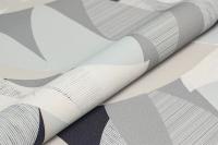 Обои виниловые Шафран мотив,черный, листья 1,06×10 прямая стыковка — KERAMA MARAZZI, артикул KM8508