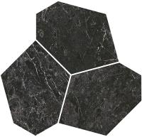 Декор Марсель наборный чёрный глянцевый обрезной 26,5×25,5×0,9 — KERAMA MARAZZI, артикул KMD2HID025BR