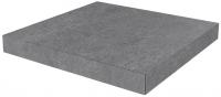 Ступень угловая клееная Фондамента серый темный 33×33×0,9 — KERAMA MARAZZI, артикул DL501020R/GCA