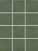 Бахия зелёный глянцевый 29,8×39,8 из 12 частей 9,8×9,8×0,7 — KERAMA MARAZZI, артикул KM1010G0050N