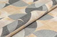 Обои виниловые Шафран мотив,черный, круги 1,06×10 прямая стыковка — KERAMA MARAZZI, артикул KM8510
