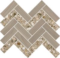 Декор Монтиони мозаичный коричневый светлый 34×35,5×0,9 — KERAMA MARAZZI, артикул T042/SG5269