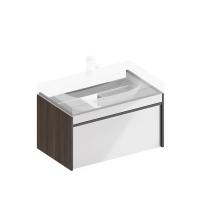 Тумба Модула подвесная 80 с ящиком 1+1, арабика — KERAMA MARAZZI, артикул MOD.80.1+1/AR
