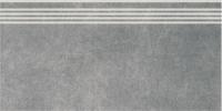 Ступень Королевская дорога серый темный обрезной 30×60×9 — KERAMA MARAZZI, артикул SG614620R/GR