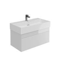 Тумба Лоджика подвесная 2 ящика 90 см, белоснежный — KERAMA MARAZZI, артикул LOG.90.2/WHT