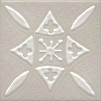 Декор Бахия 2 серый светлый глянцевый 9,8×9,8×0,7 — KERAMA MARAZZI, артикул KMD3STA018GN