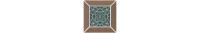 Вставка Тровазо наборный коричневый матовый 13×13×0,9 — KERAMA MARAZZI, артикул ID156