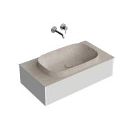 Тумба Маджика подвесная 90, 1 ящик, утренний серый матовый — KERAMA MARAZZI, артикул MA.90.1/MGR.M